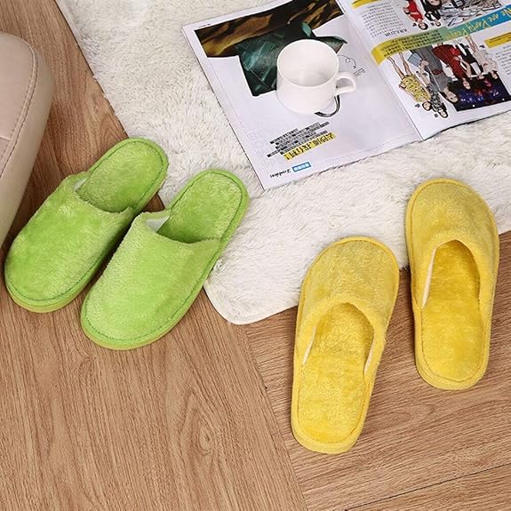 Multi Color Soft Cotton Slippers For Men and Women free size.