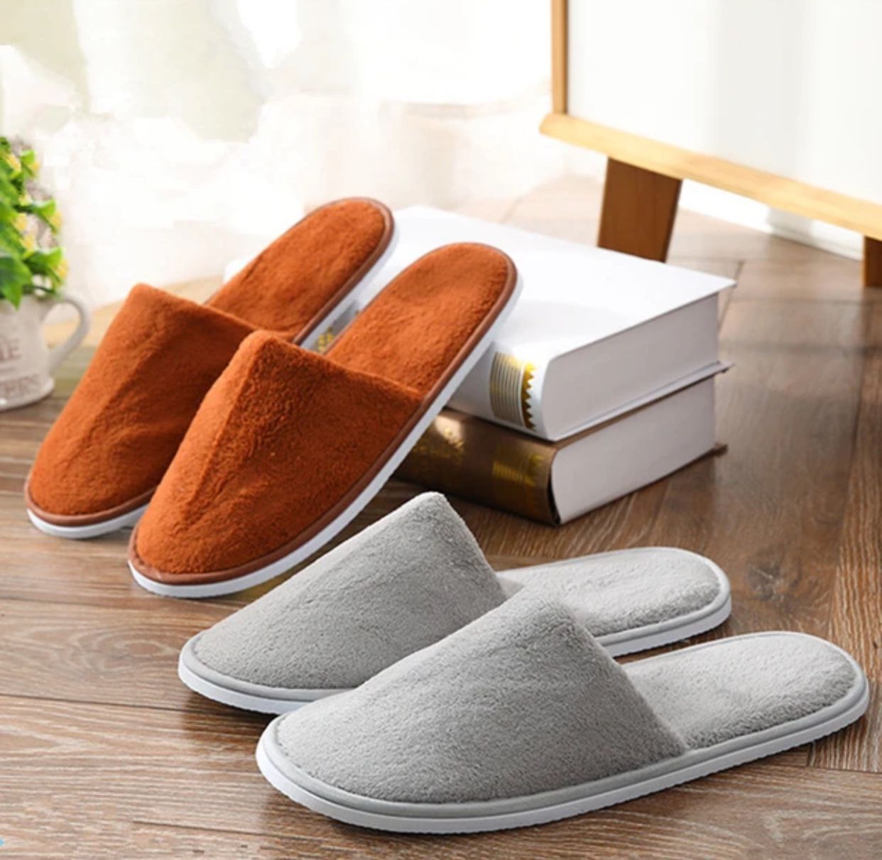 Multi Color Soft Cotton Slippers For Men and Women free size.
