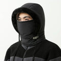 Hoodie Bonnet Cap Universal Winter Thermal Hood with Integrated Mask.