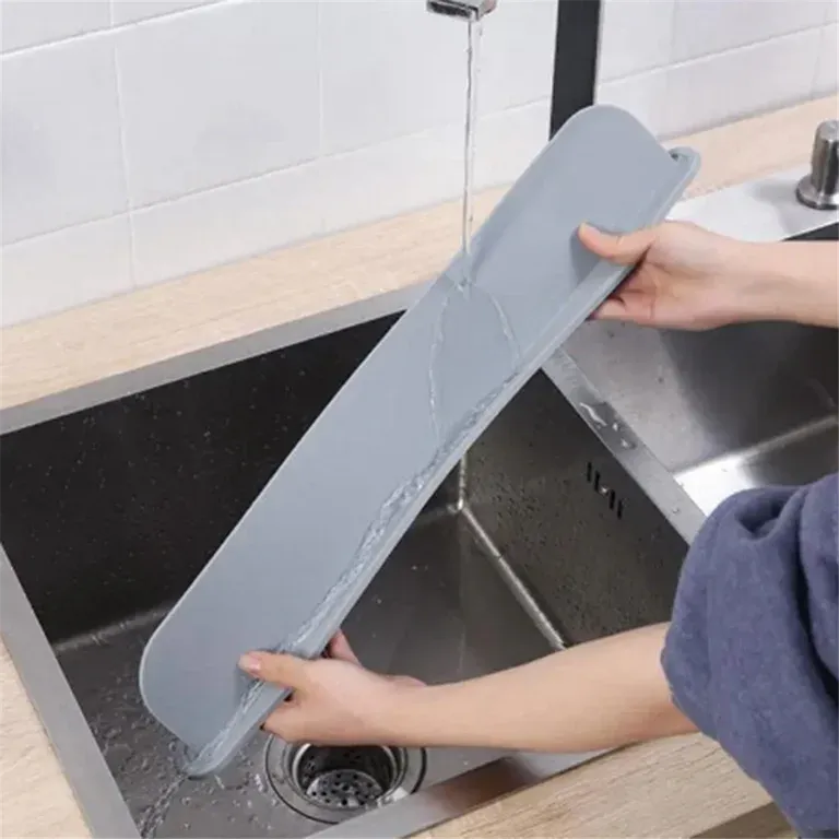 Silicone Sink Splash Guard  – Flexible Water Splash Stopper for Kitchen.