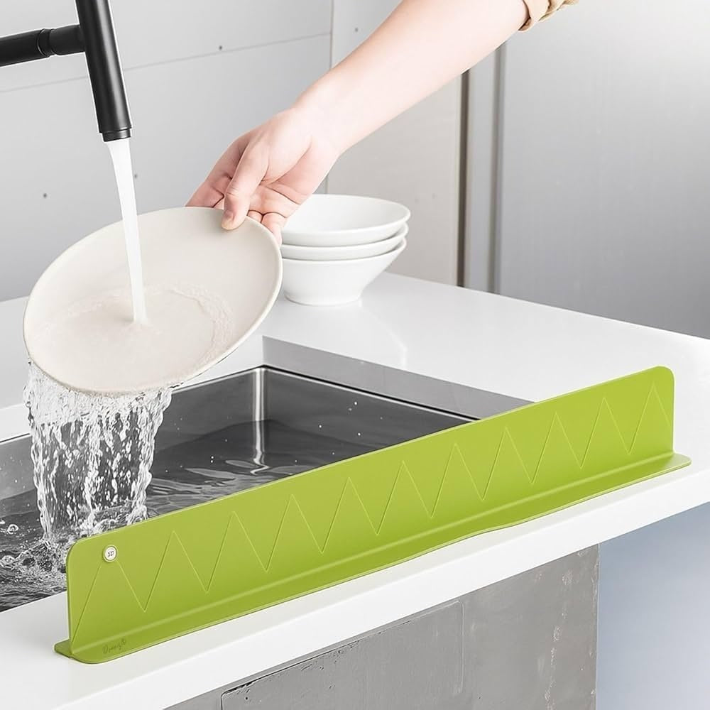 Silicone Sink Splash Guard  – Flexible Water Splash Stopper for Kitchen.