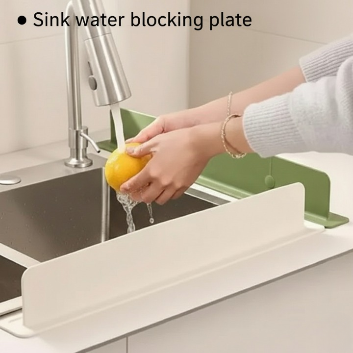 Silicone Sink Splash Guard  – Flexible Water Splash Stopper for Kitchen.