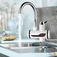 Water heating tap.