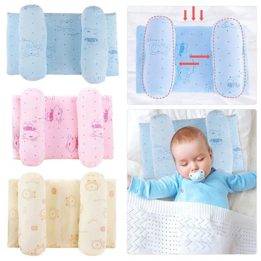 Adjustable Newborn Baby Head Shaping Pillow ( Random Color & Design ).